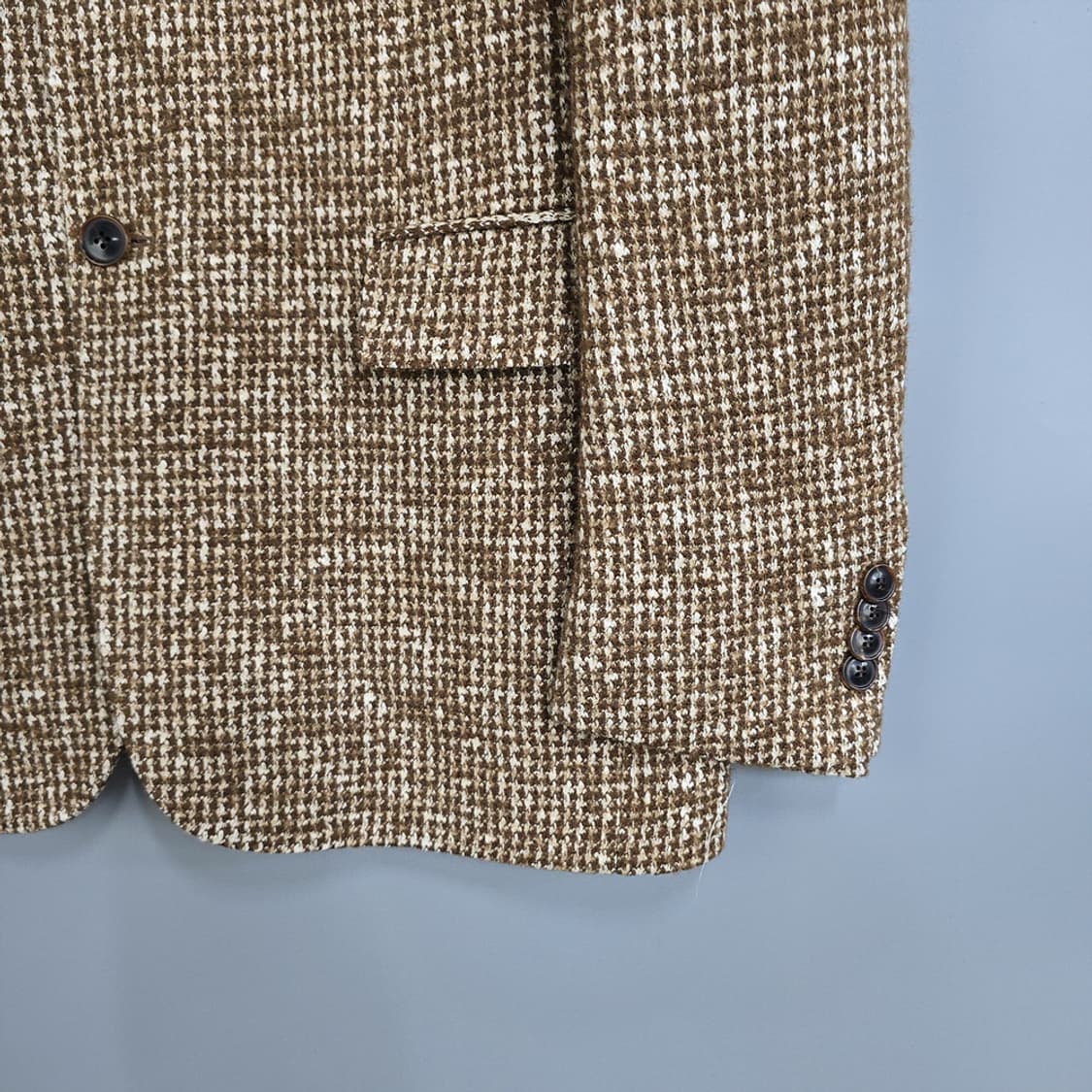 마에스트로(maestro) 헤링본 울 블레이저 자켓 상품이미지3