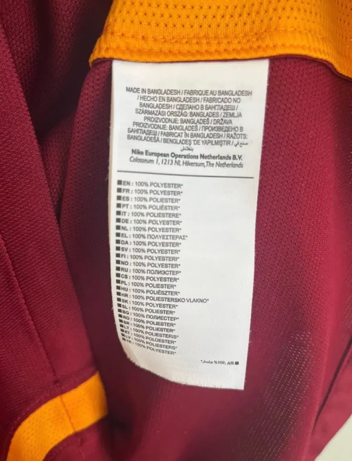 나이키 15-16 AS로마 토티 마킹 유니폼 져지 [M size] 상품이미지5