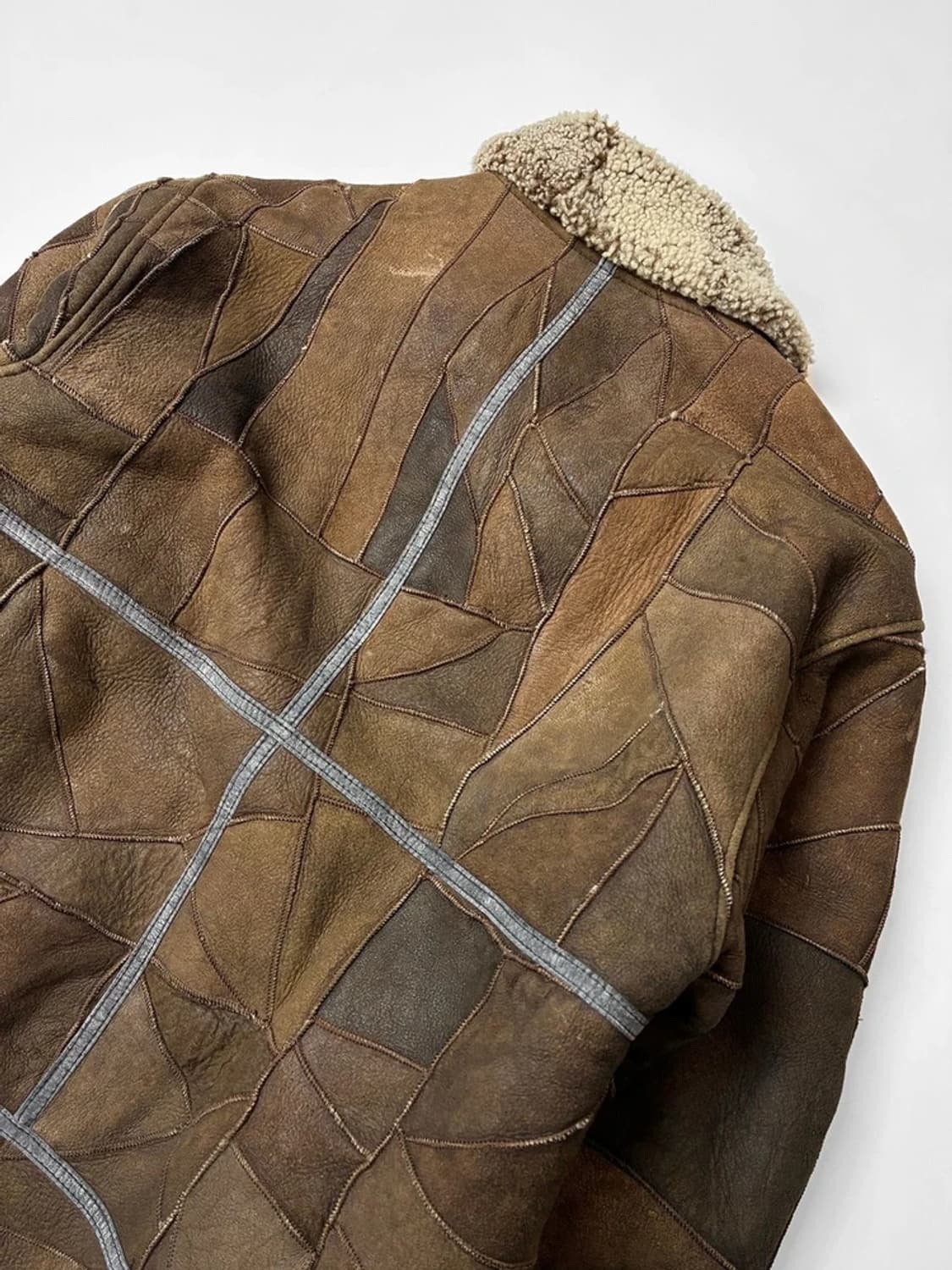 90's Selected B-3 패치워크 무스탕 자켓 PN5531 상품이미지5