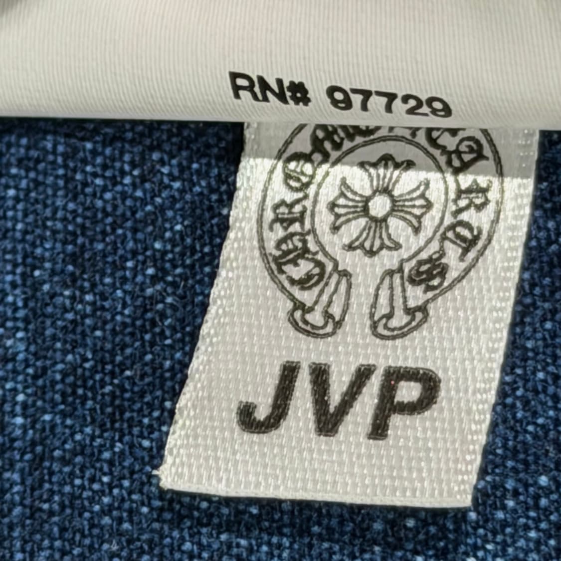 (A+/S) / 크롬하츠 크로스 레더 패치 데님 셔츠 자켓 상품이미지10