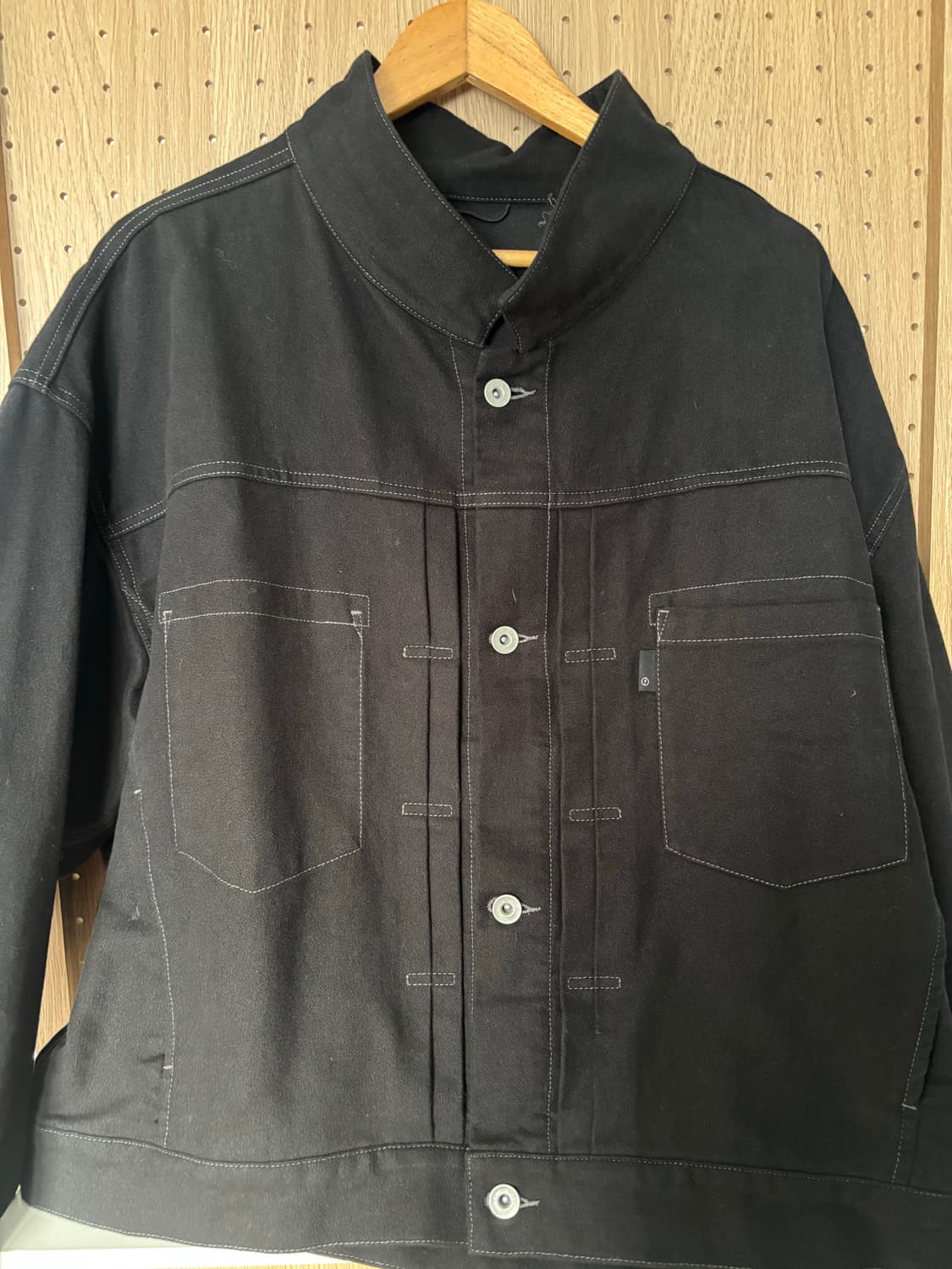 모이프 트러커 자켓-블랙 상품이미지3