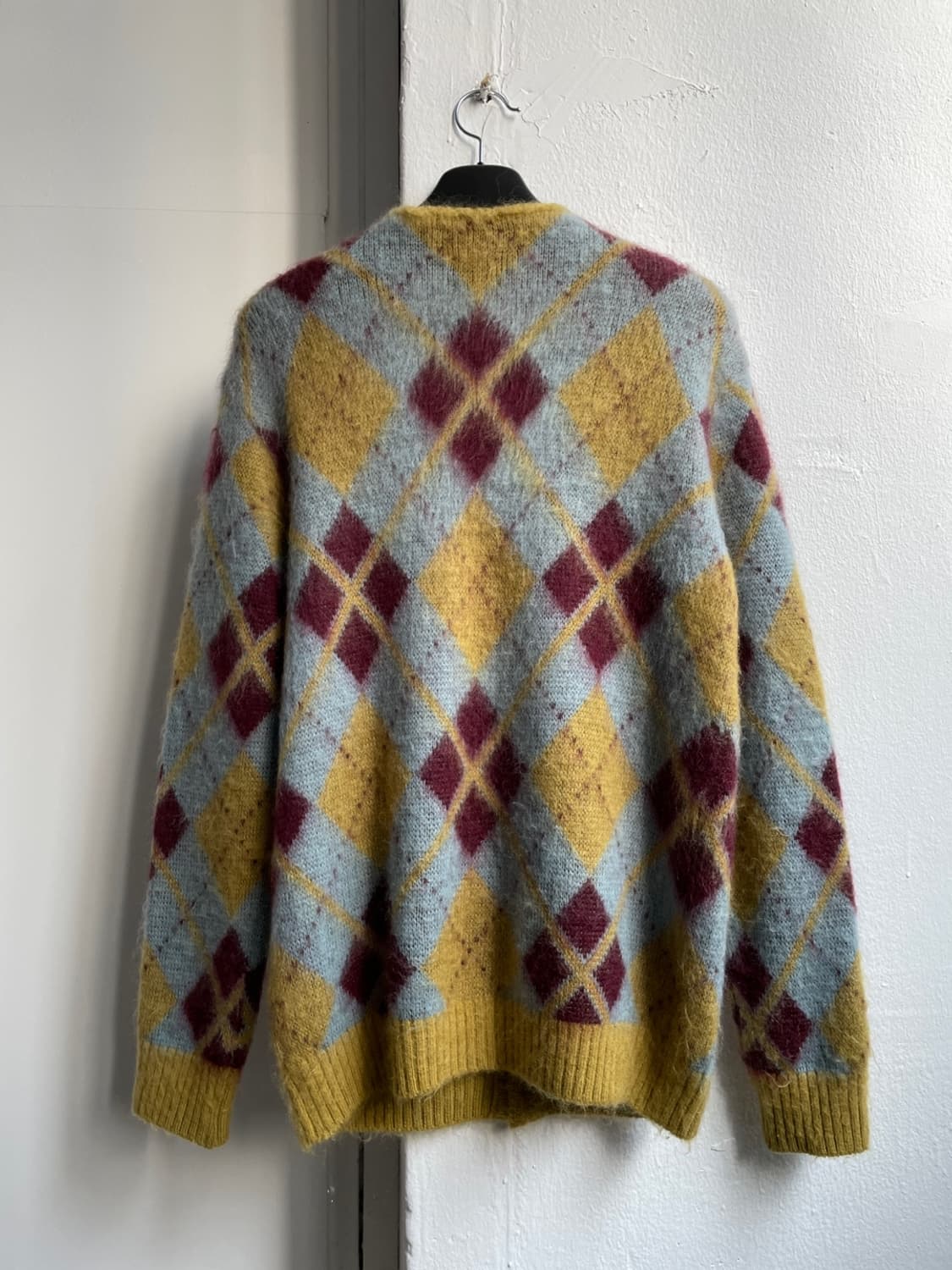 니들스 아가일 모헤어 가디건  상품이미지4