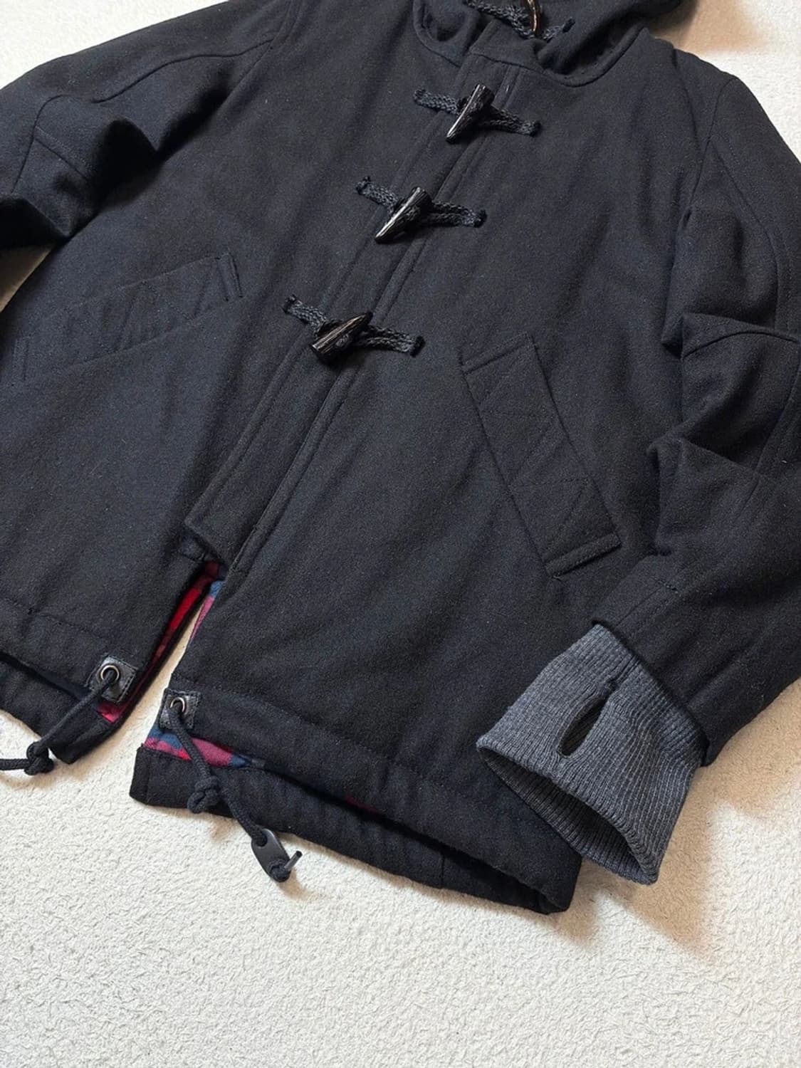 게스 10's 유틸리티 피쉬테일 울 후디 더플 자켓 PN6743 상품이미지4