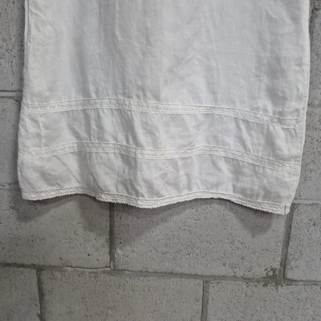 하구미룩  린넨 linen 화이트 원피스  모리걸 상품이미지5