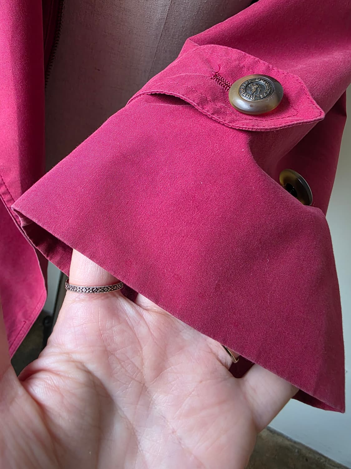 버버리(Burberrys) 빈티지 오버핏 하프 트렌치 코트 상품이미지7