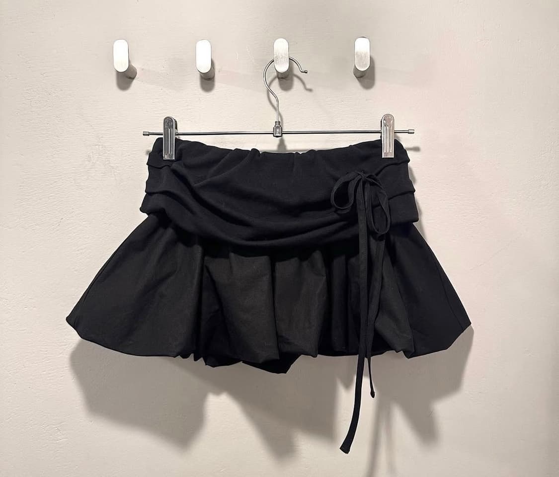 루즈슬립오버 리본 펌킨 워머 스커트 S 팝니다 상품이미지1