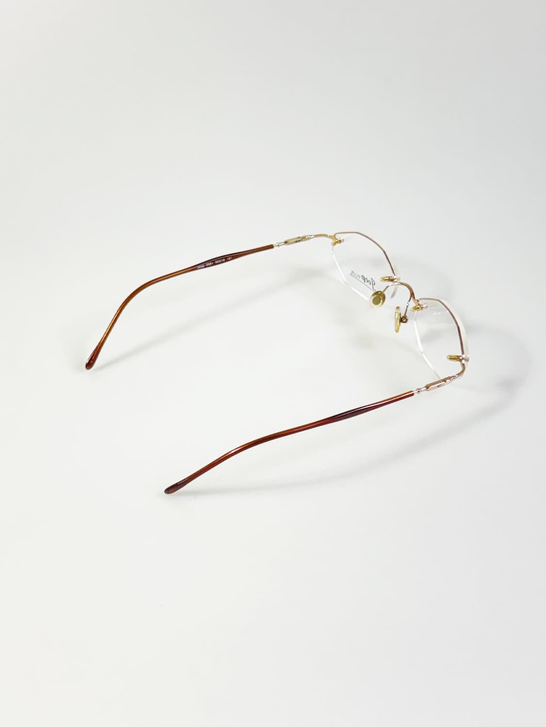 JEEP 골드 무테 스퀘어 메탈 프레임 빈티지 안경 상품이미지4
