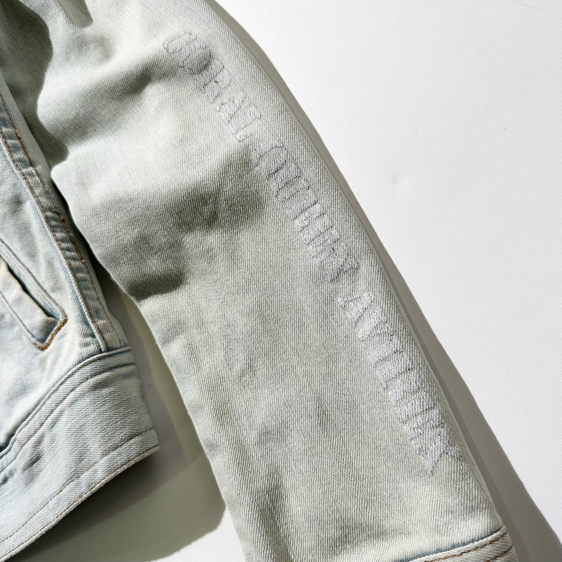 아비렉스 데님 싱글 집업 자켓 상품이미지7