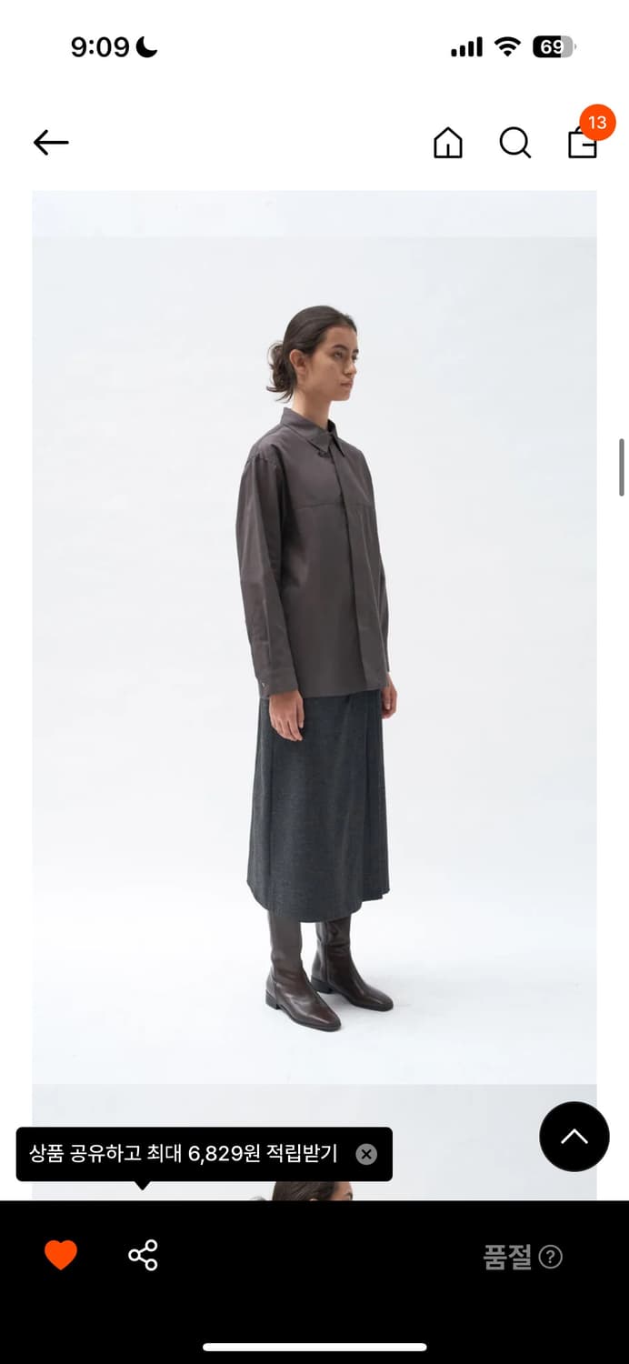 아우브아워 링 버튼 셔츠 토프 상품이미지7