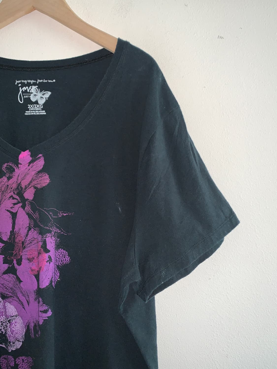 Flower v neck sleeve t 상품이미지4