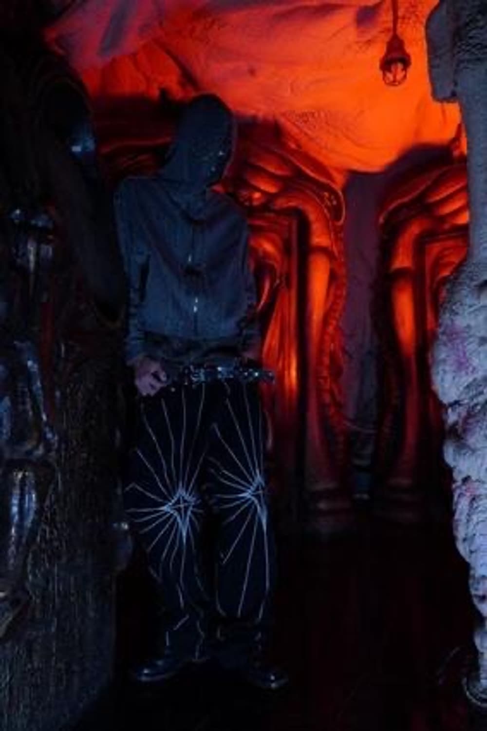 떠그 클럽 체인 스티치 데님 팬츠 블랙 1 상품이미지6