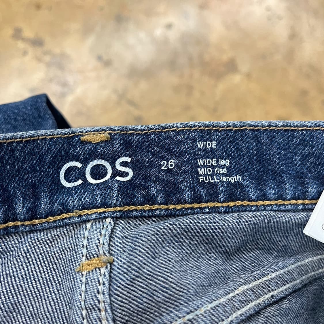 [정품/26] 코스 블루 데님 카고 와이드 팬츠 b19 상품이미지4