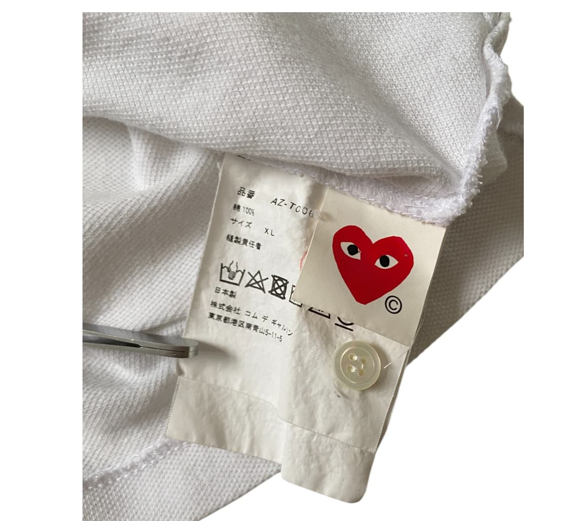 꼼데가르송 카라 1/2 티셔츠 (Woman XL) 상품이미지7
