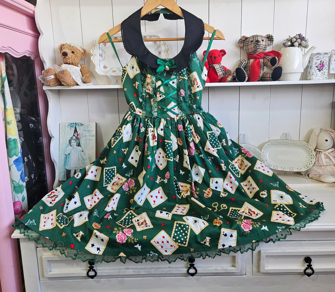 바디라인(BODYLINE) 카드패턴 로리타 원피스 상품이미지7