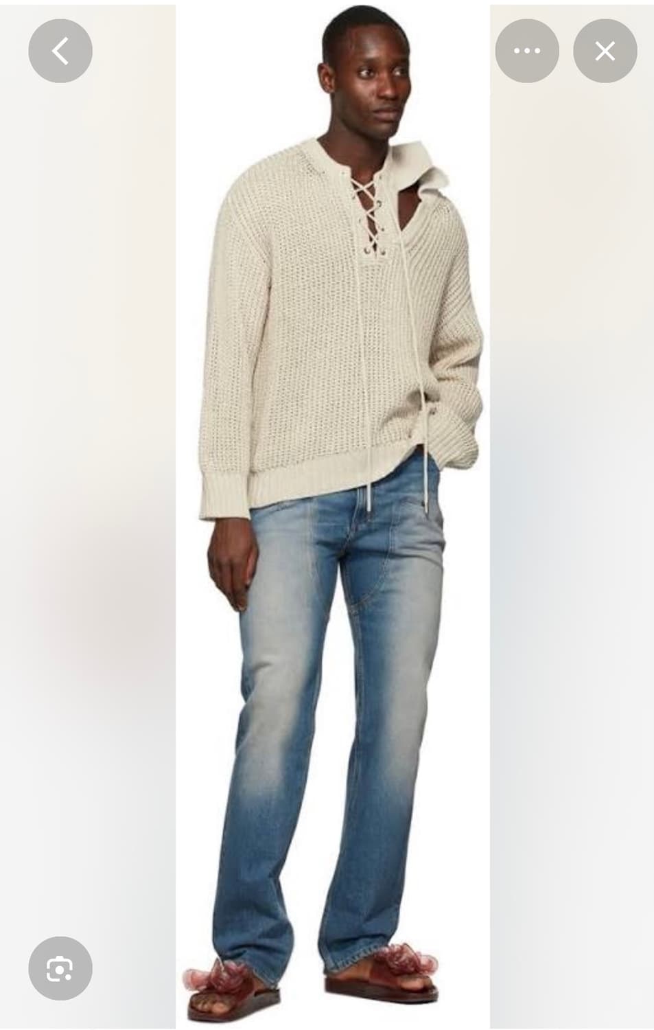 Y/Project SS 더블 넥 봄 니트 L 상품이미지1