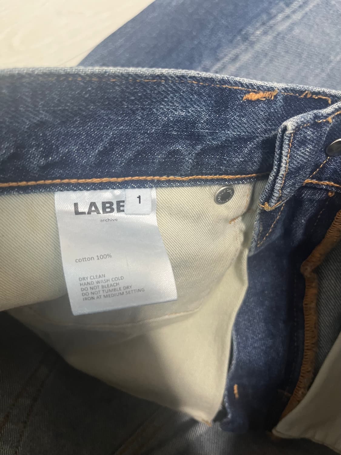 라벨아카이브 스트레이트핏 데님진 상품이미지5