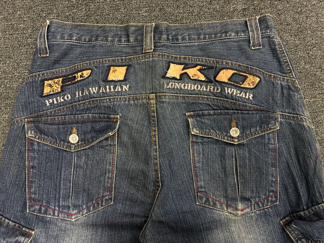 XL)Piko 빈티지 카고 데님팬츠 상품이미지2
