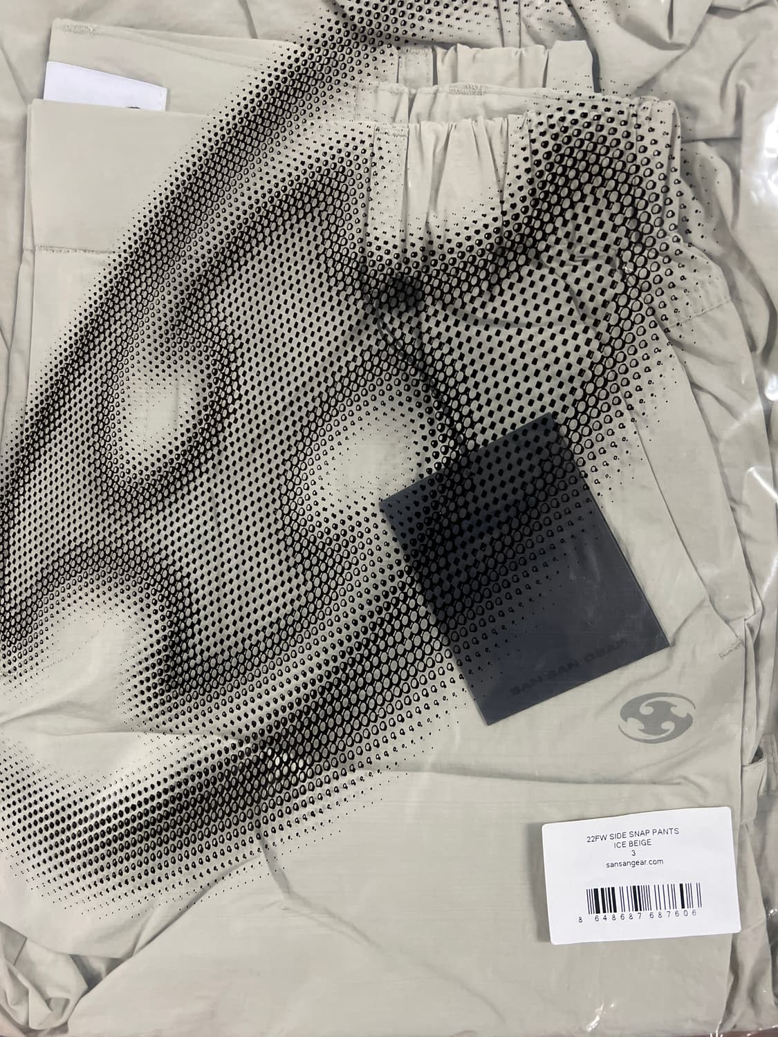 산산기어 사이드 스냅 팬츠 아이스 베이지 - 22FW 상품이미지2