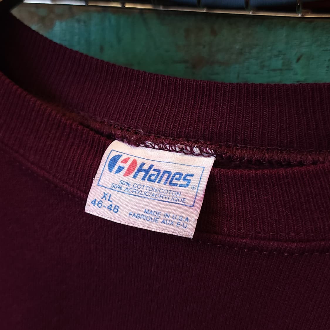 90s 헤인즈 빈티지 스웻셔츠 플레인 스웻셔츠 자주색 퍼플 xl 상품이미지9