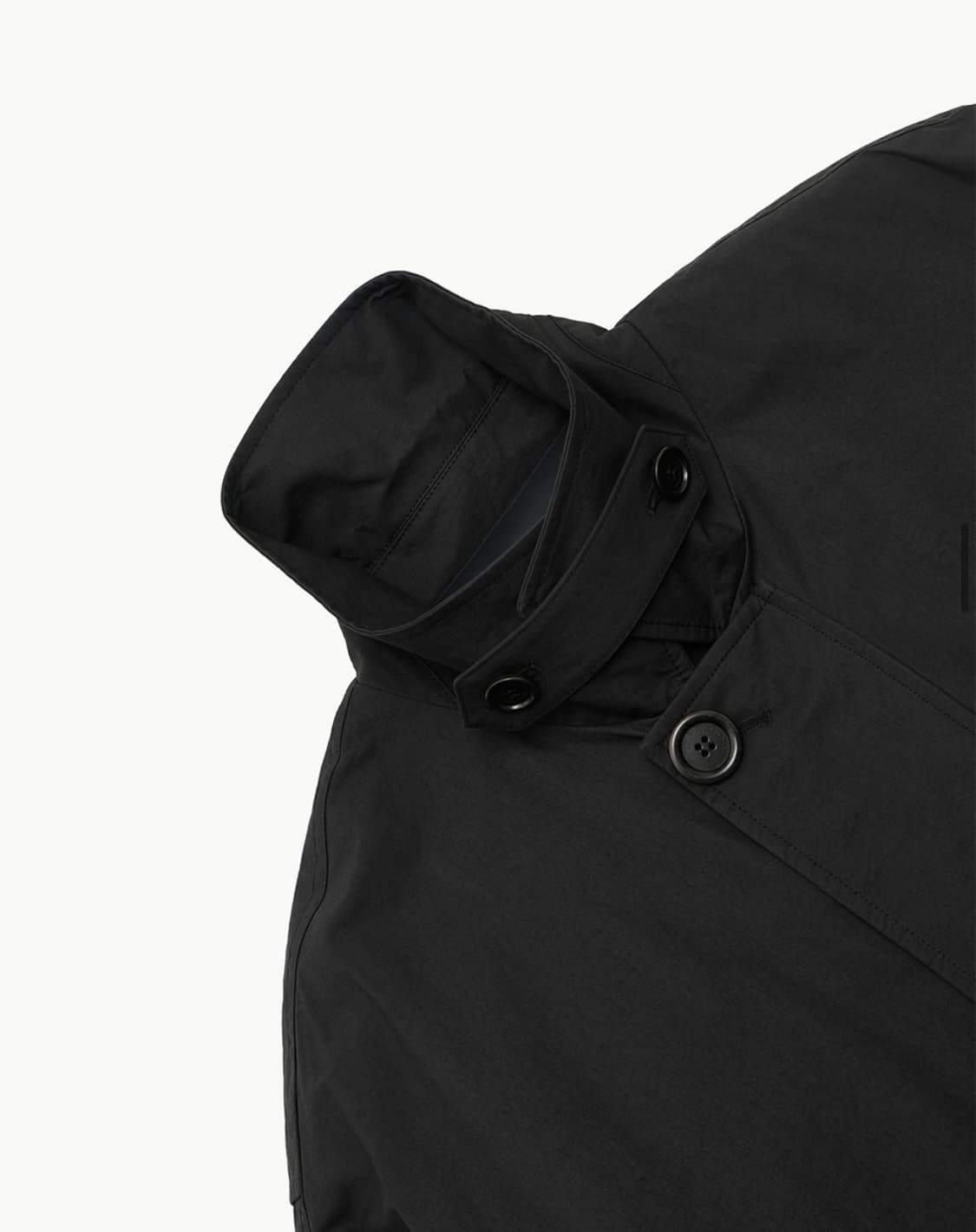 아모멘토 코튼 나일론 패디드 점퍼 블랙 - 24FW 상품이미지2