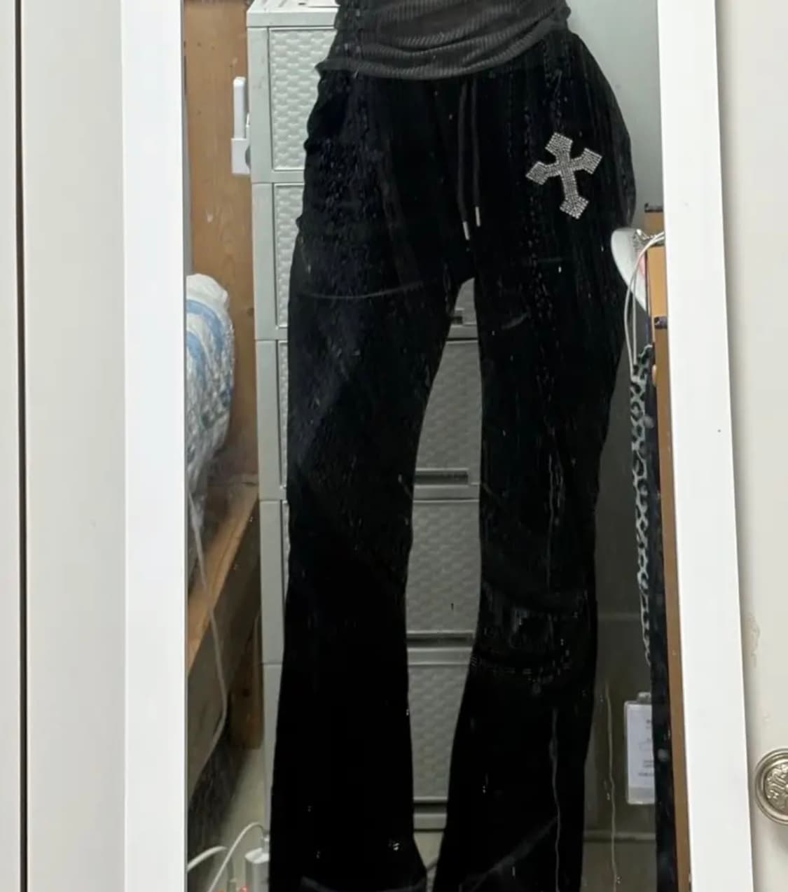 벨벳 스팽글 팬츠 상품이미지1