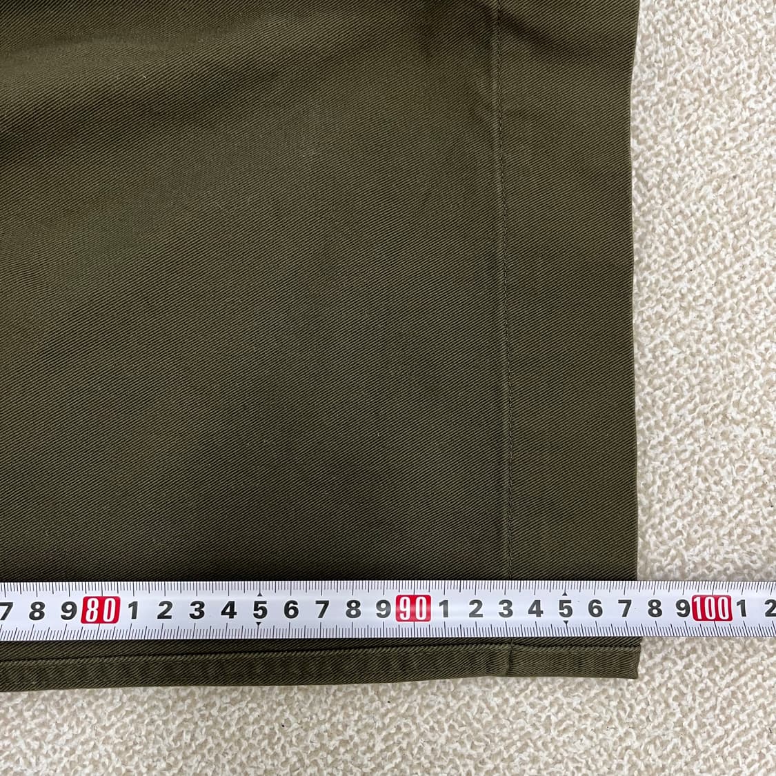 [64] 유니클로 벨티드 카펜터 와이드 치노팬츠 면바지 0106M1 상품이미지9