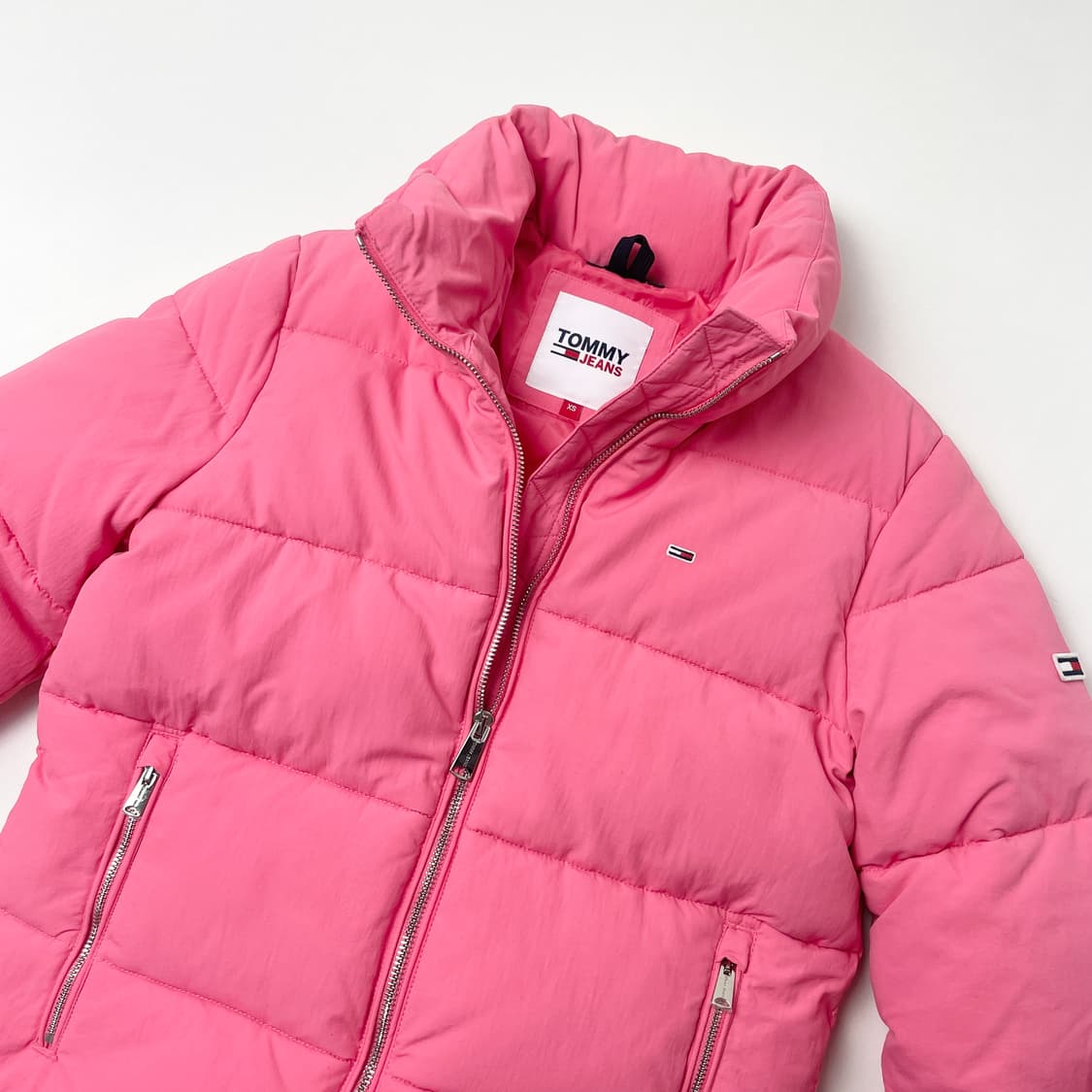 [중고] 타미 진스 여성 핑크 푸퍼 패딩 xs 상품이미지2