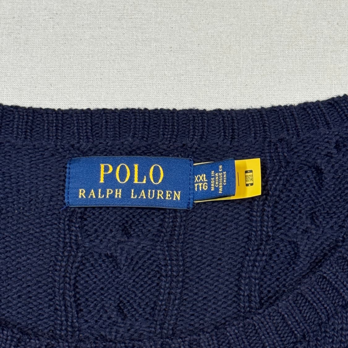 XXL) 폴로 랄프로렌 케이블 꽈배기 니트 신형 큐알탭 상품이미지6