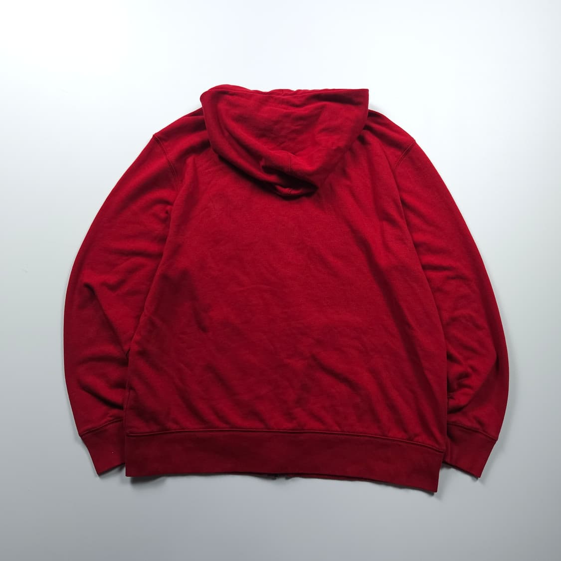 갭 빅로고 박시핏 미니멀 스웻 후드 집업 레드 (XL) 상품이미지2