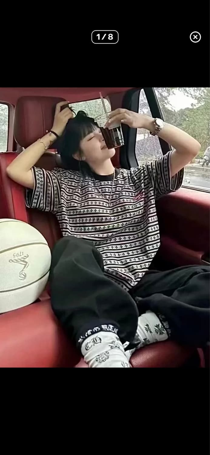 크롬하츠 매티보이 스트라이프 티셔츠 상품이미지1