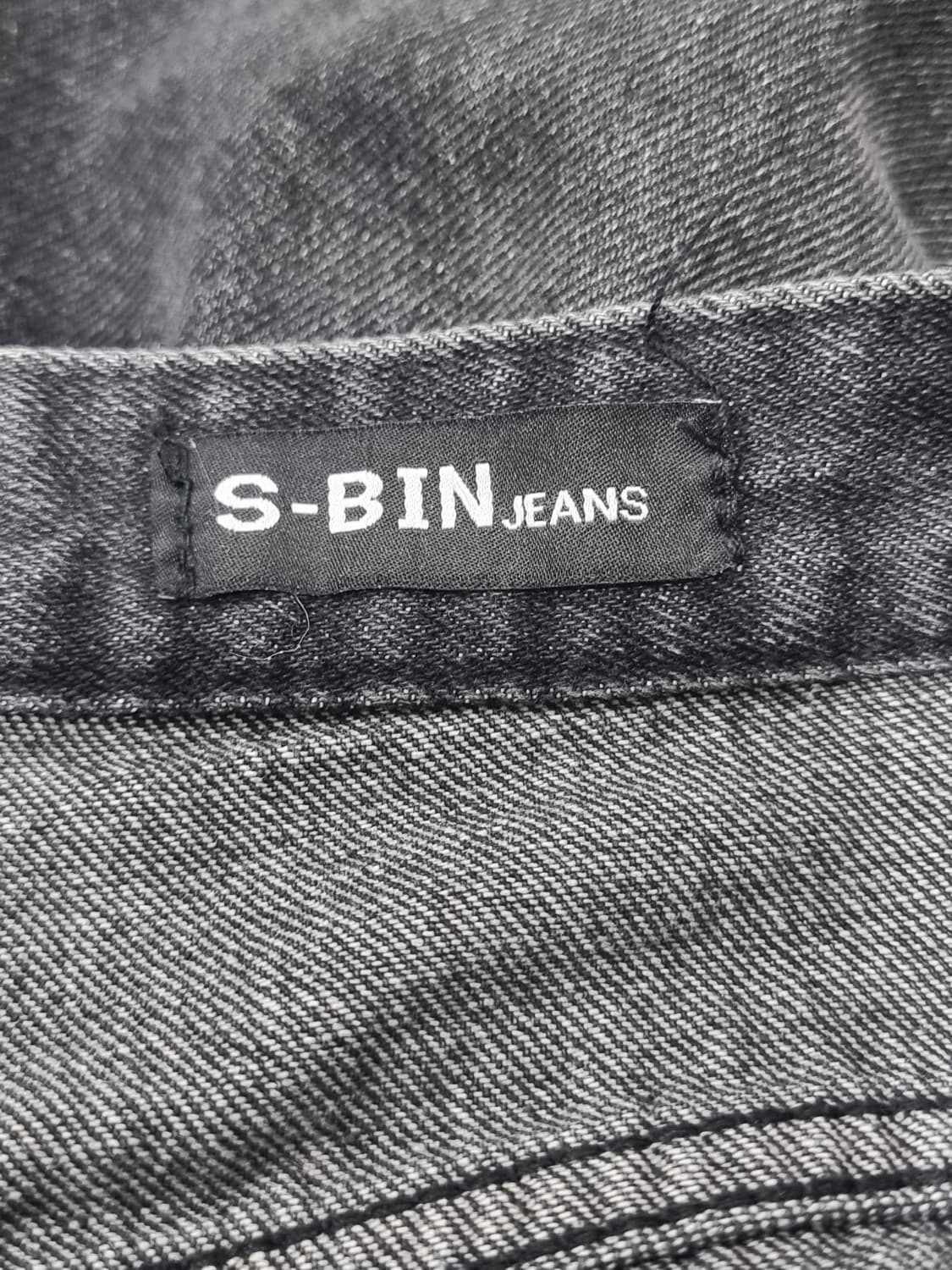 S-BIN 워싱 블랙 와이드 더님 팬츠 (D299 상품이미지3