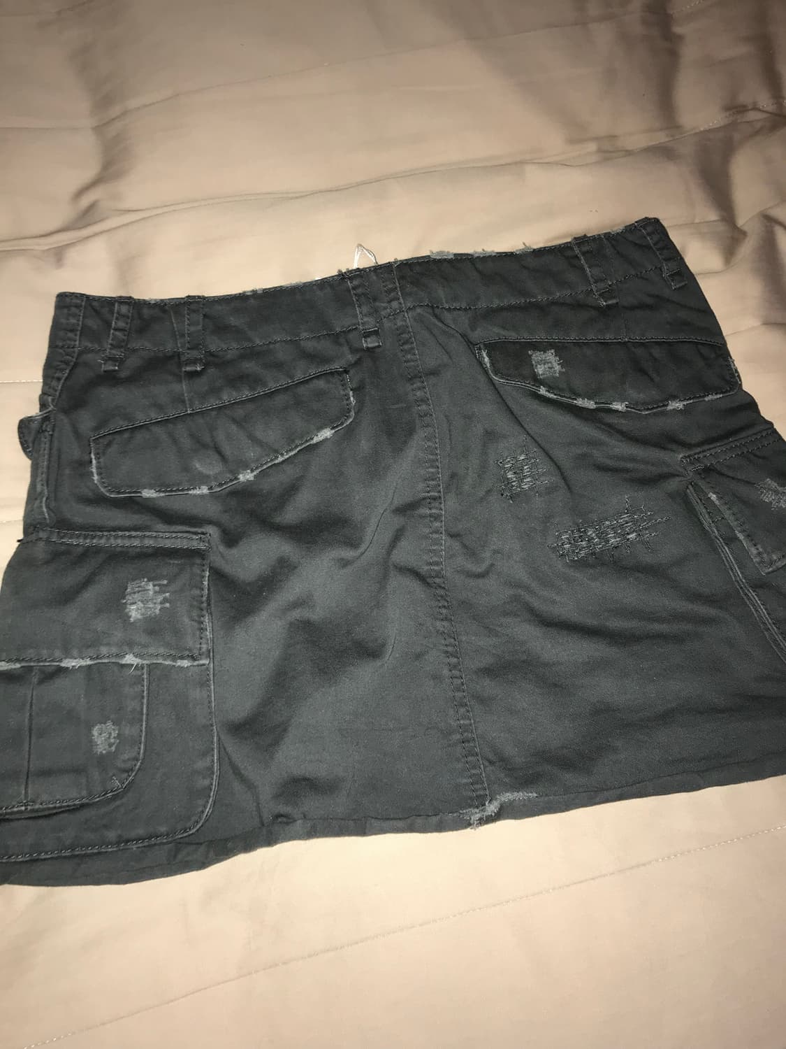 빈티지 카고 미니스커트 카키 상품이미지3