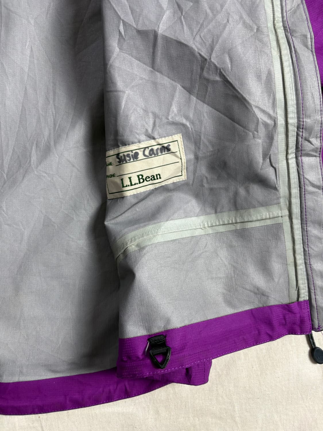 L.L Bean 엘엘빈 우먼 레인자켓 퍼플 M 상품이미지6