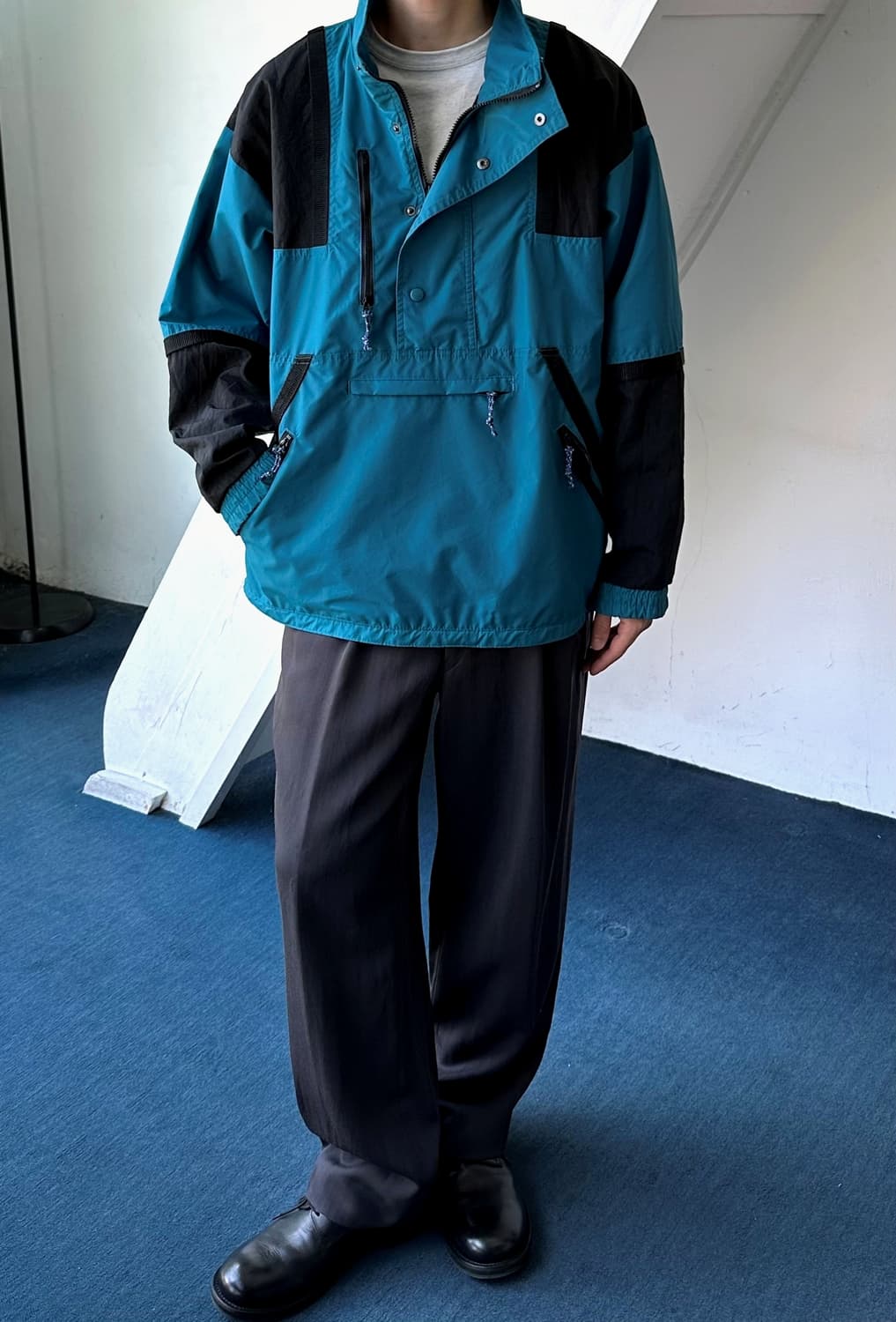 90's washer nylon utility anorak parka 상품이미지8