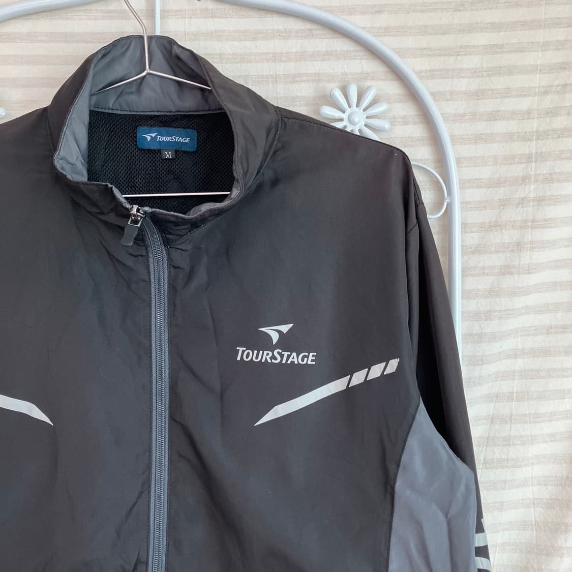 빈티지 스테이지 블랙 바람막이 y2k 스트릿 갸루 펑키 일본빈티지656  상품이미지3