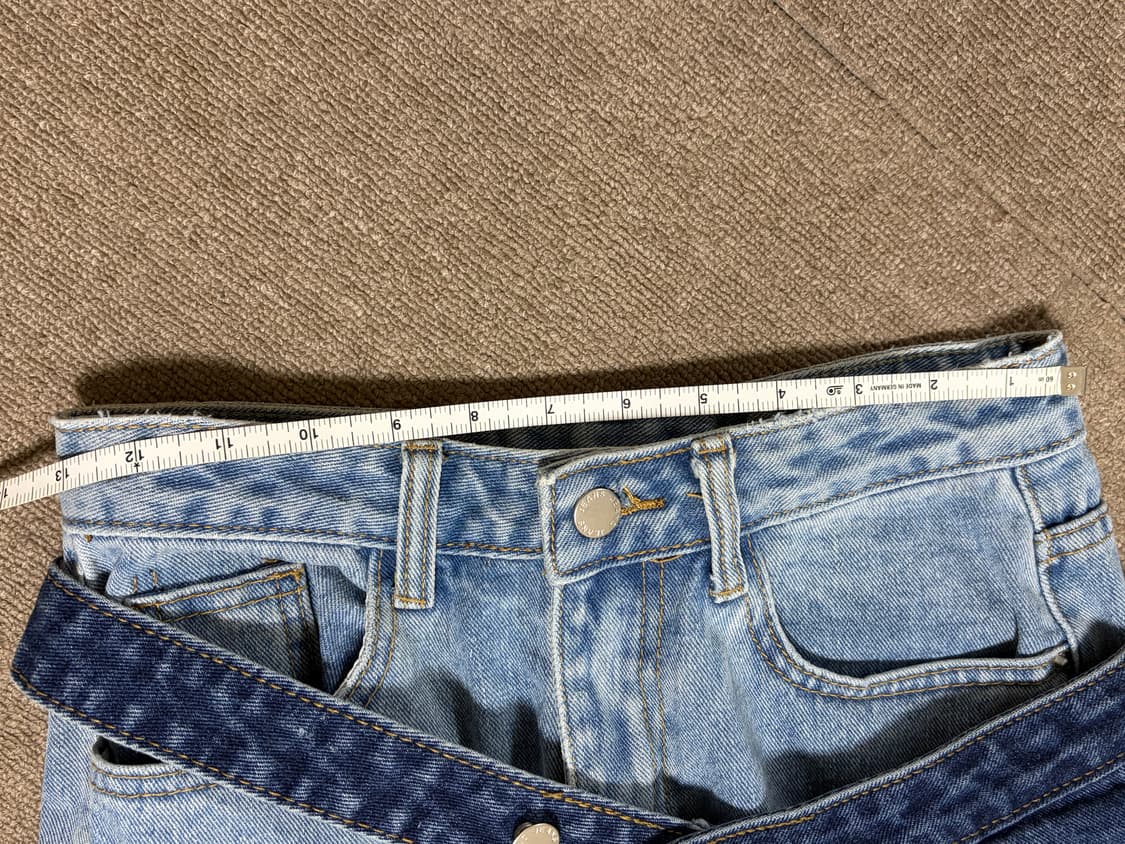 언발 2컬러 데님 팬츠 상품이미지3