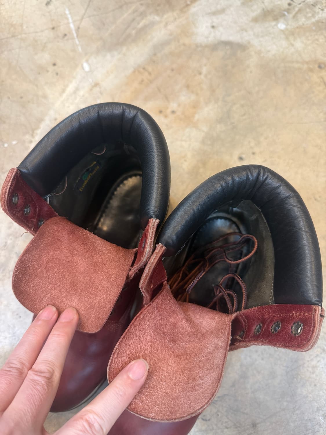 90s 팀버랜드 6‘’  oxblood made in usa 상품이미지3