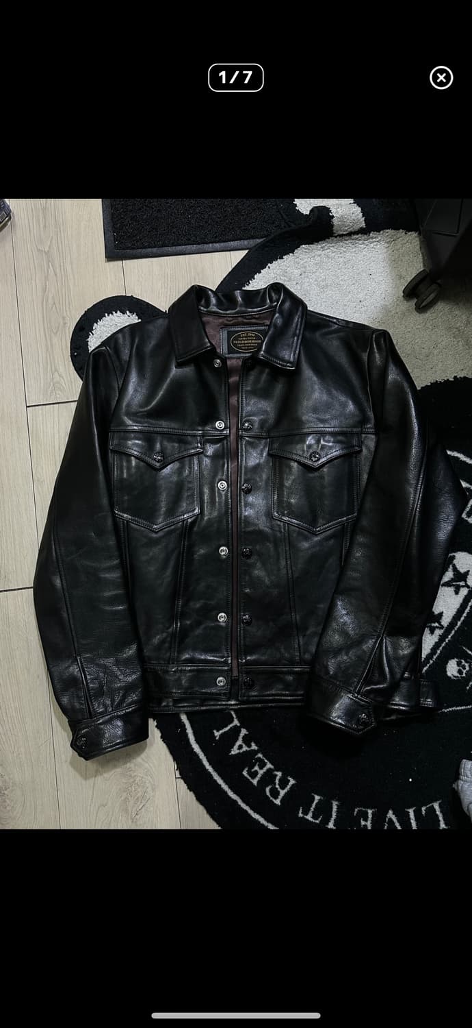 네이버후드 트러커 레더자켓 상품이미지1