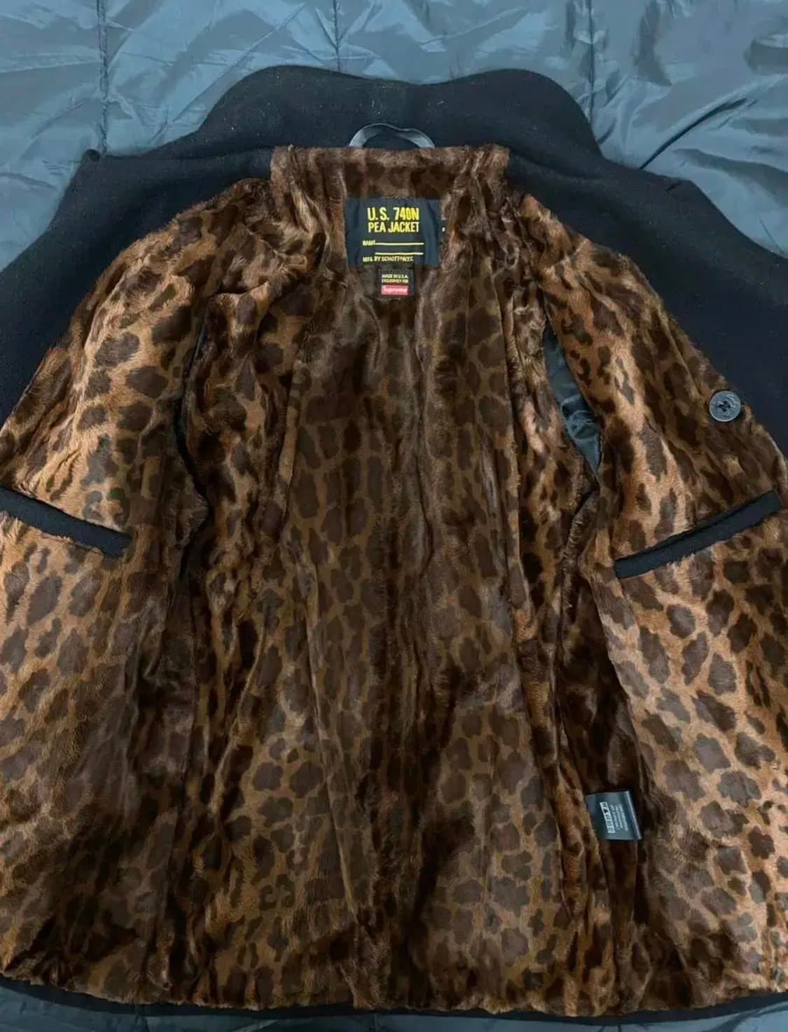 [S] 15FW 슈프림 쇼트 피코트 블랙 상품이미지6