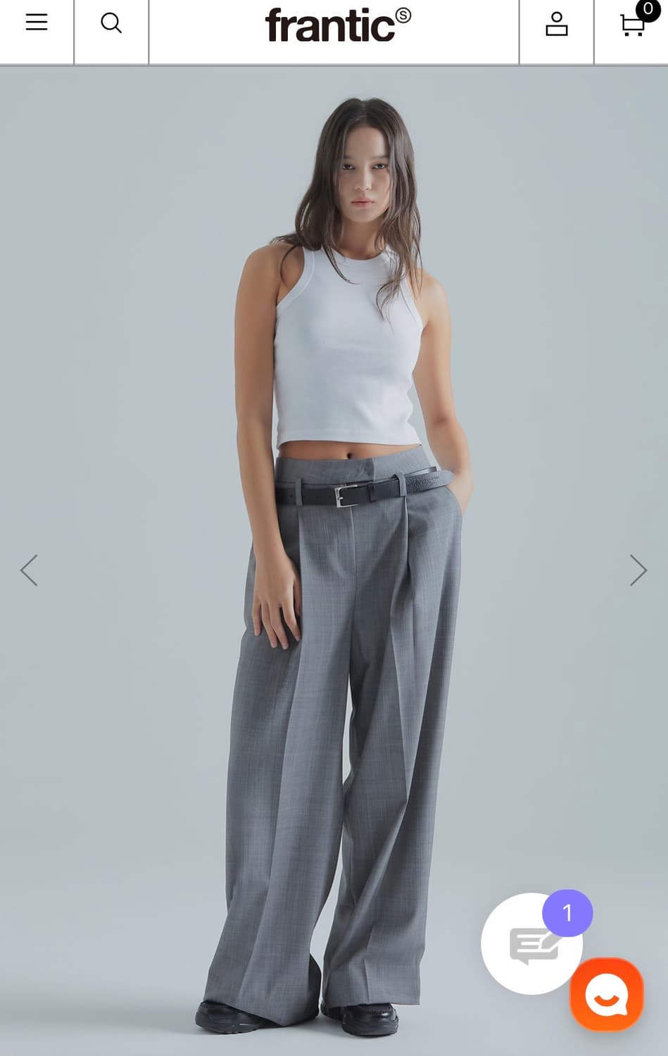 프랜틱서비스 에센셜 레더 벨트 (새상품) 차정원 착용 상품이미지4