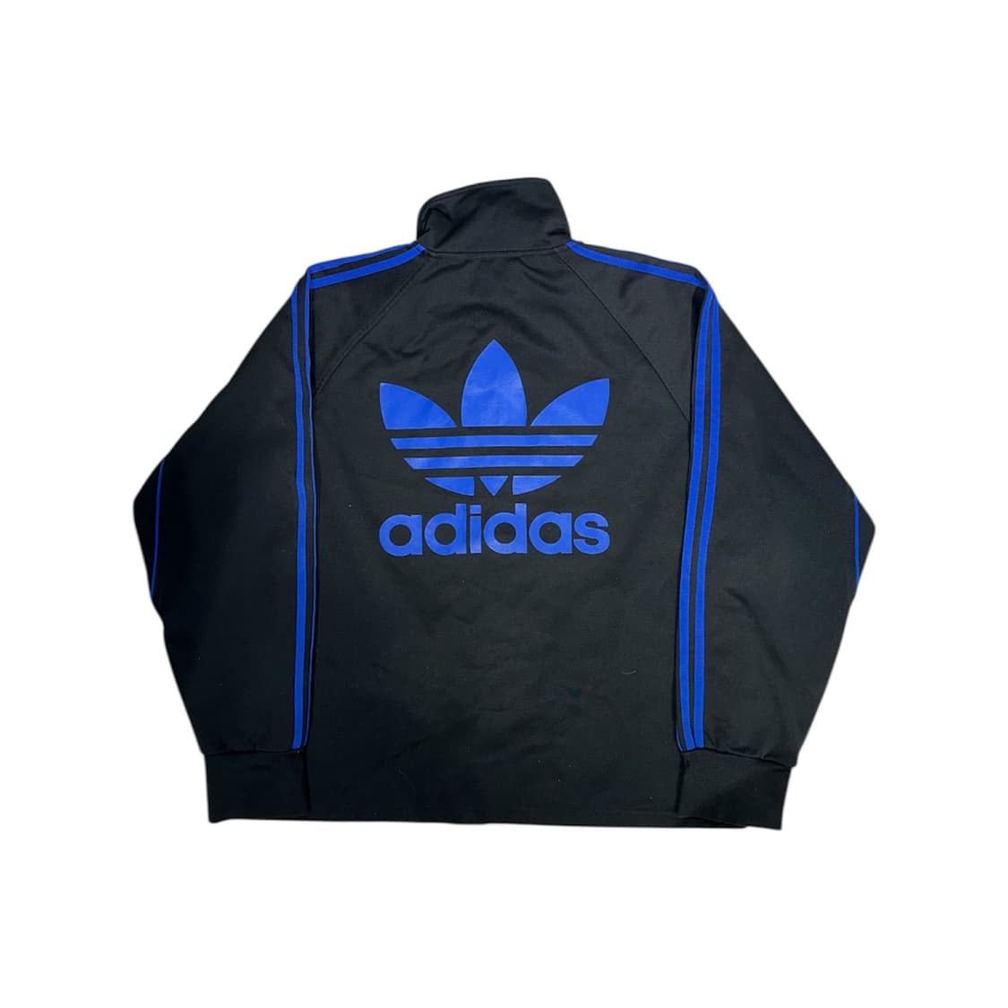 아디다스 블랙 블루 빅 로고 삼선 트랙탑 져지 L 상품이미지6