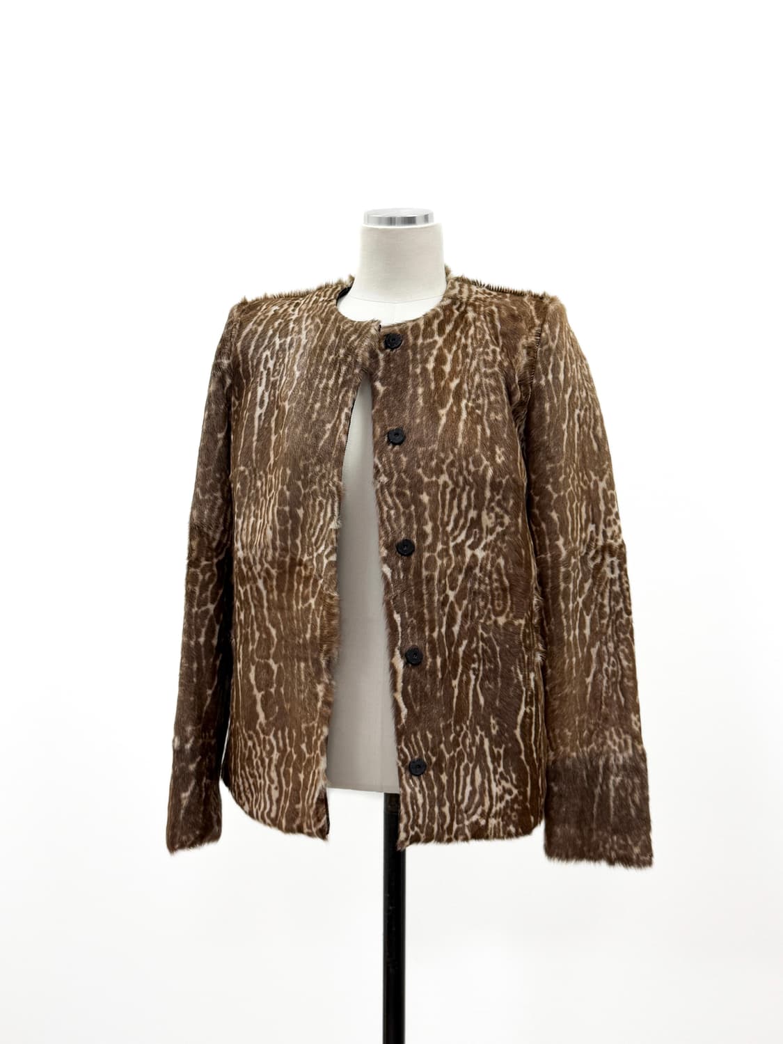 지암바티스타 발리 애니멀 패턴 고트 퍼 자켓 상품이미지4