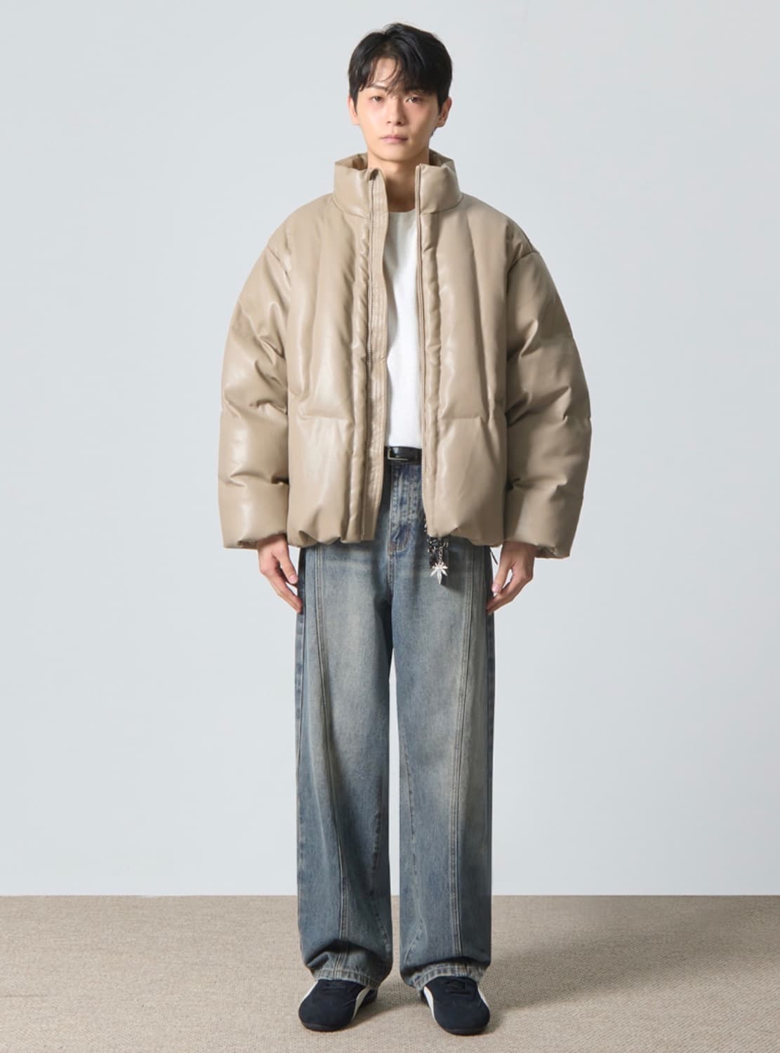 드미트리 가죽 푸퍼 패딩 3사이즈(105-110) 새상품 상품이미지4