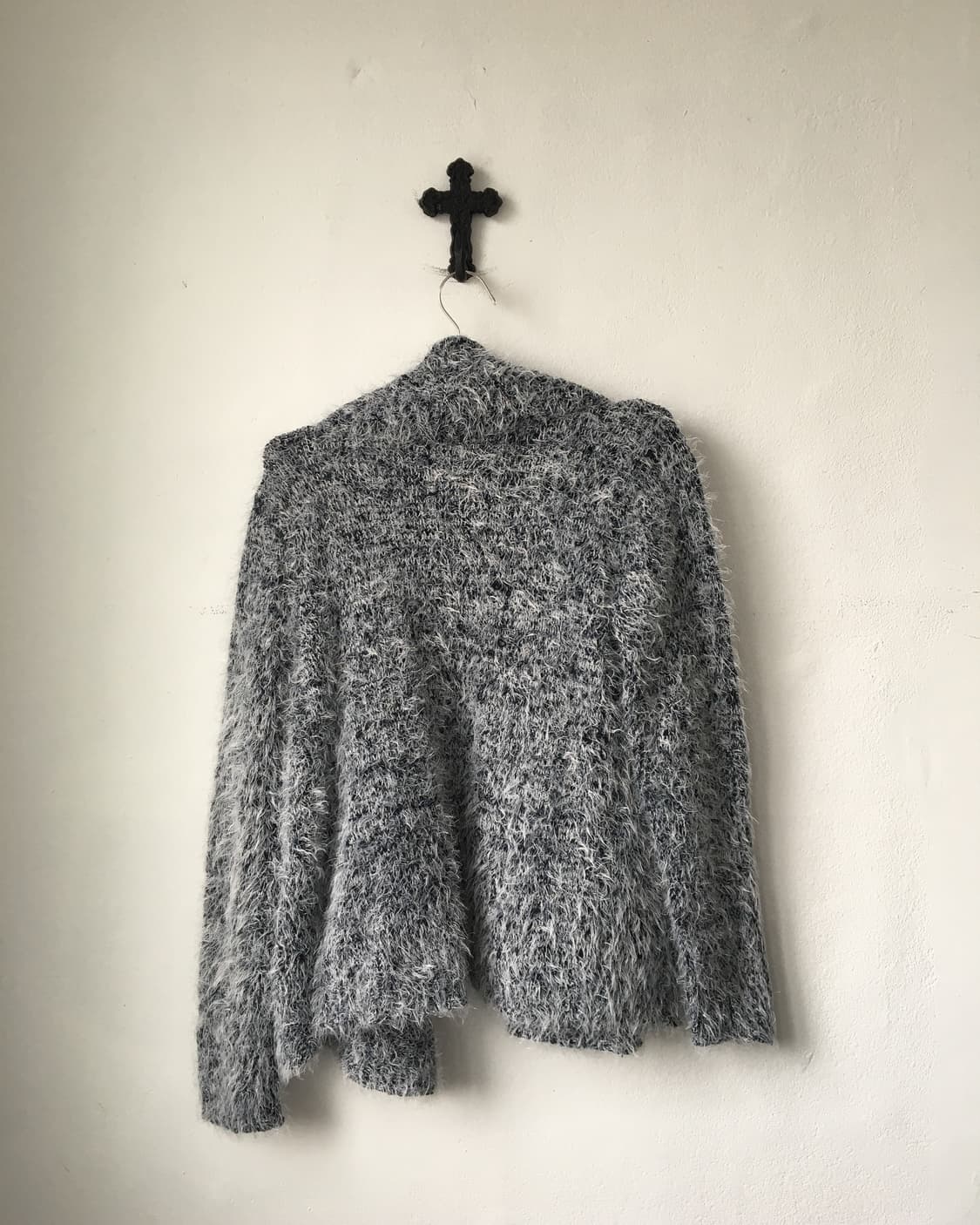 Fluffy knit open cardigan 상품이미지3