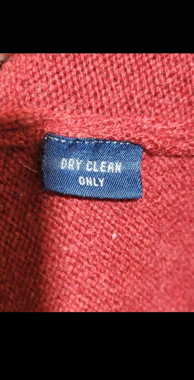 (L) 랄프로렌 폴로 니트 버건디 램스울 브이넥 스웨터  상품이미지5