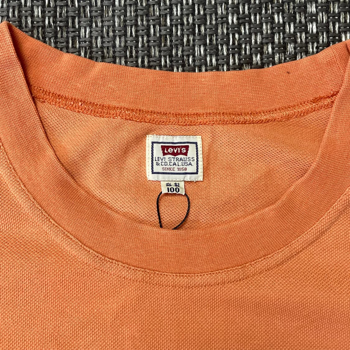 리바이스 LVC 1950's 스포츠웨어 티셔츠 아프리콧 탄 100 상품이미지4