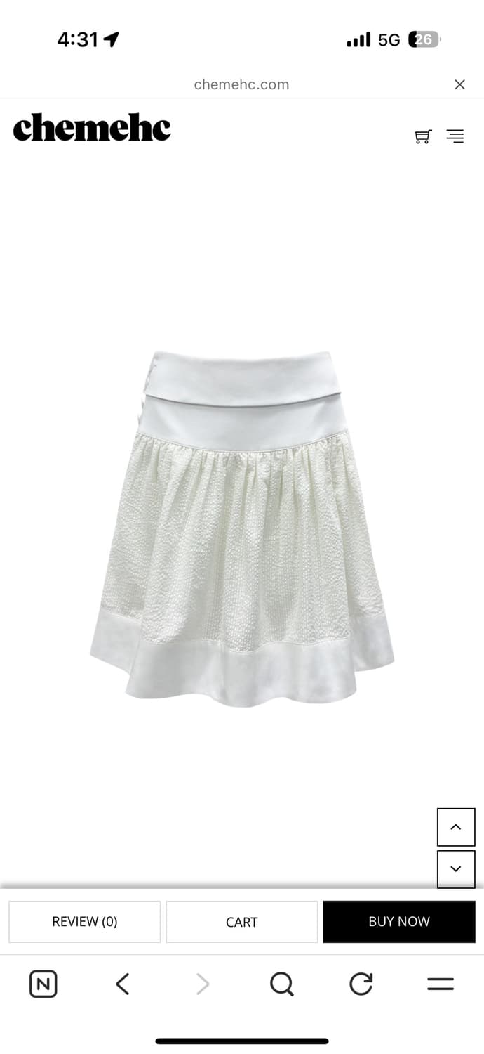 체메씨 스커트 breeze fold skirt 상품이미지1