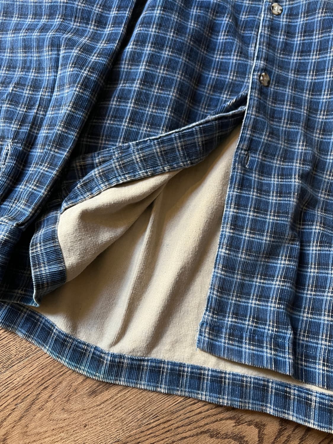 [L]반스 재팬 헤리티지 스케이터 코듀로이 체크 셔츠 상품이미지4