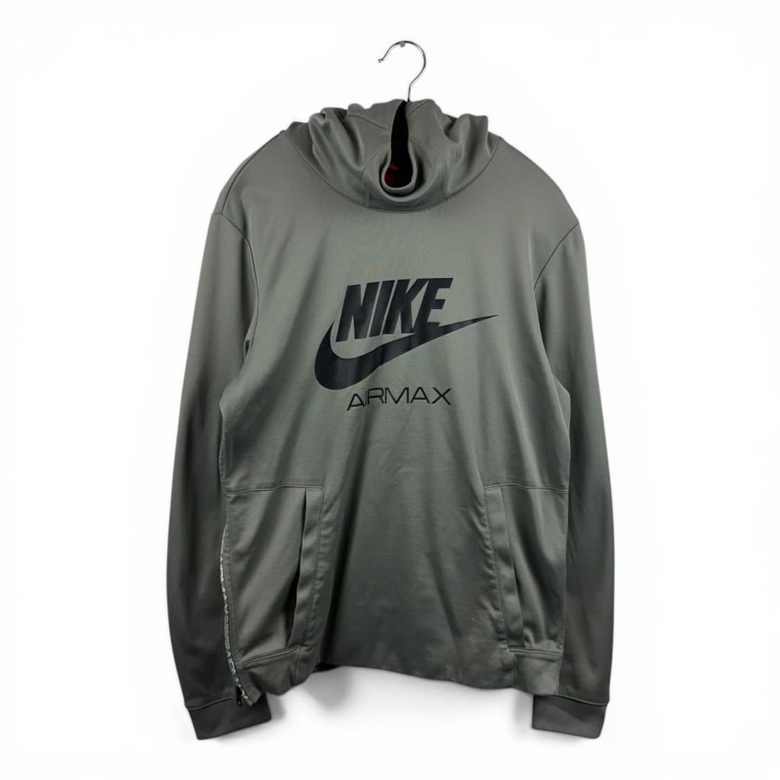 (S) 나이키 에어맥스 하이넥 후드 티 카키 상품이미지1