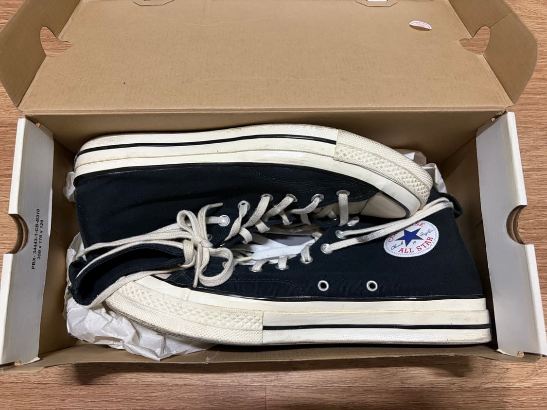 295)피오갓에센셜 컨버스 척하이 블랙 상품이미지10